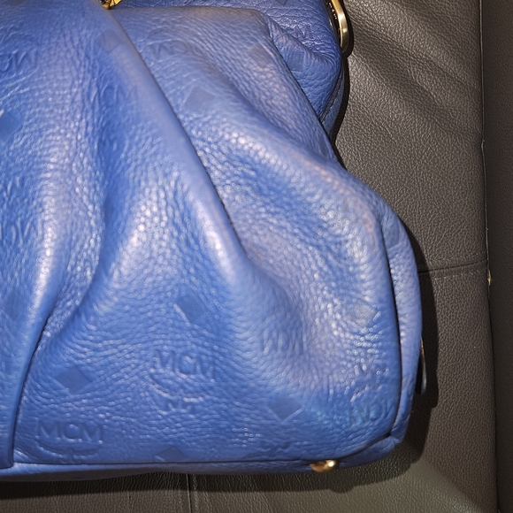 MCM Royal Blue Satchel Bag - Picture 7 of 7